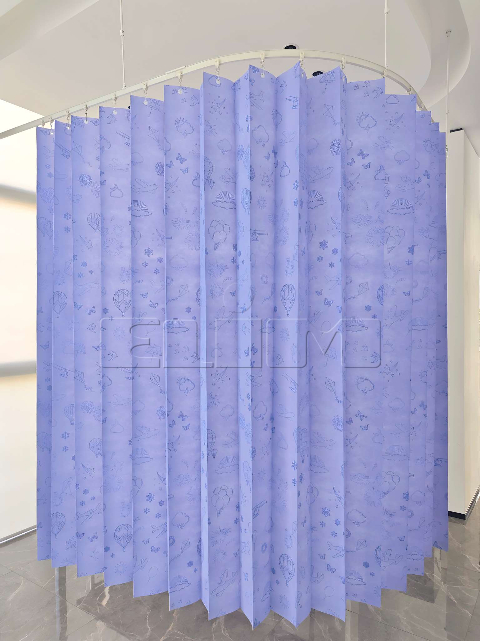 Wegwerp recyclebare cabinegordijnen