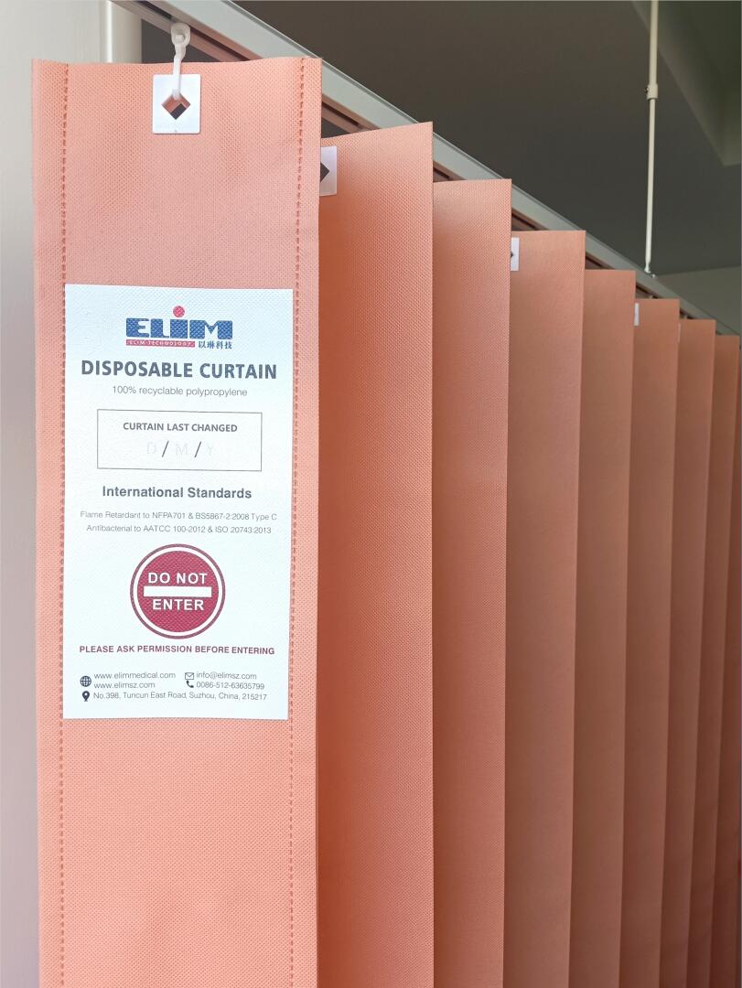 Elimineer antibacteriële wegwerpgordijnen
